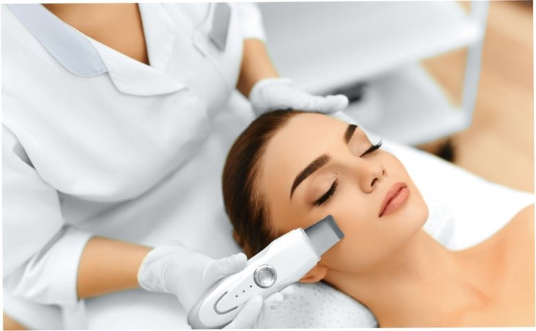 Antes e depois de Peeling Mecânico (Diamante/Ultrassônico)